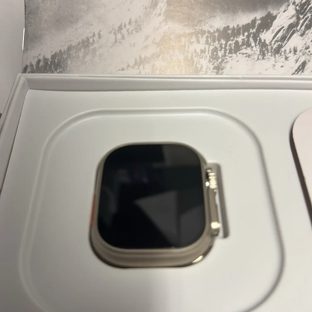 Apple Smartwatch with Silver and Black Design